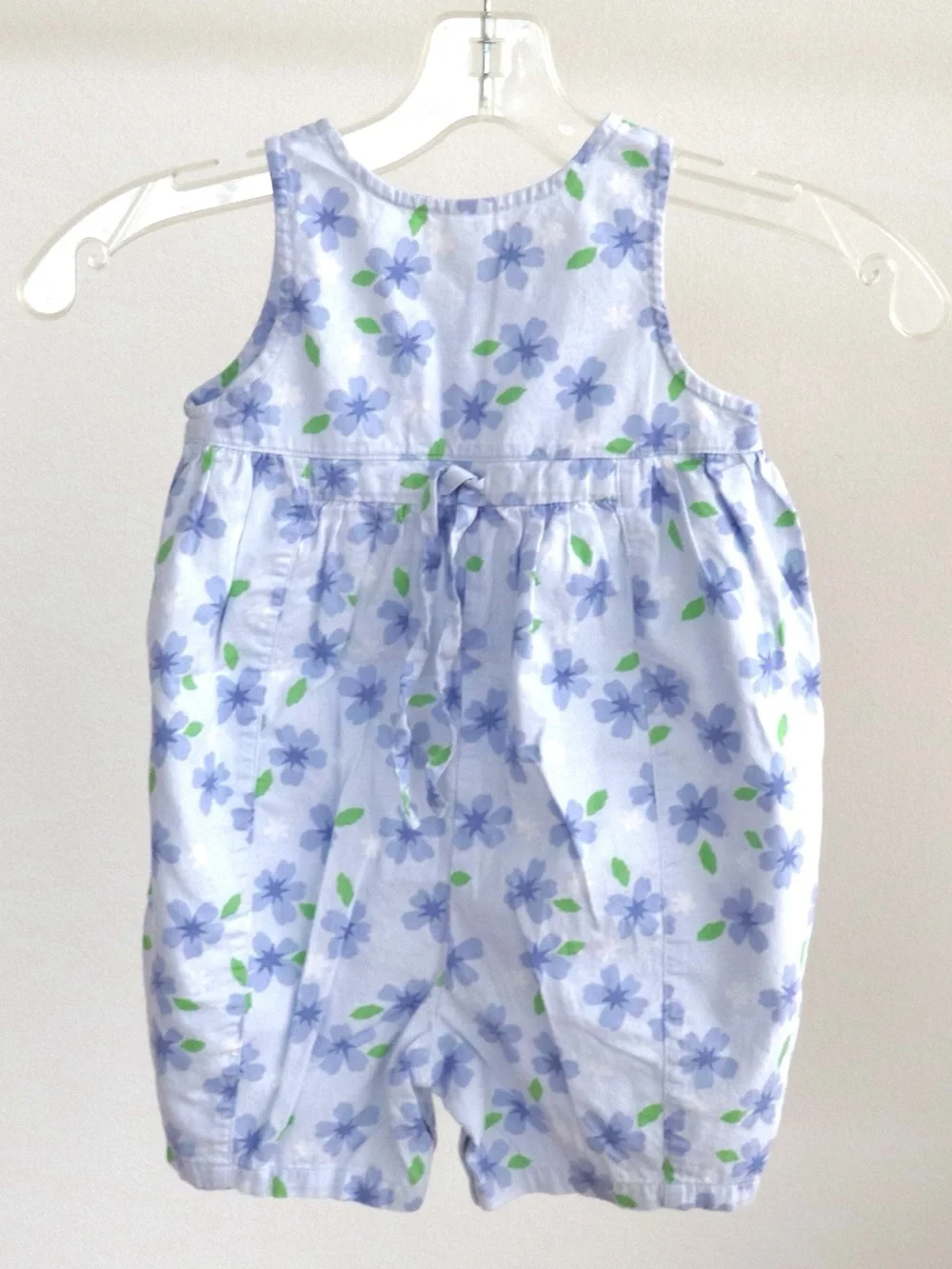 Landsend Baby/Toddler Vintage Ropper Blue Floral Print 18M